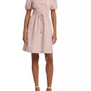 LDT BY ALEX + MICHAEL TOCCIN NEW BLUSH PUFF SLEEVE DRESS SIZE 4